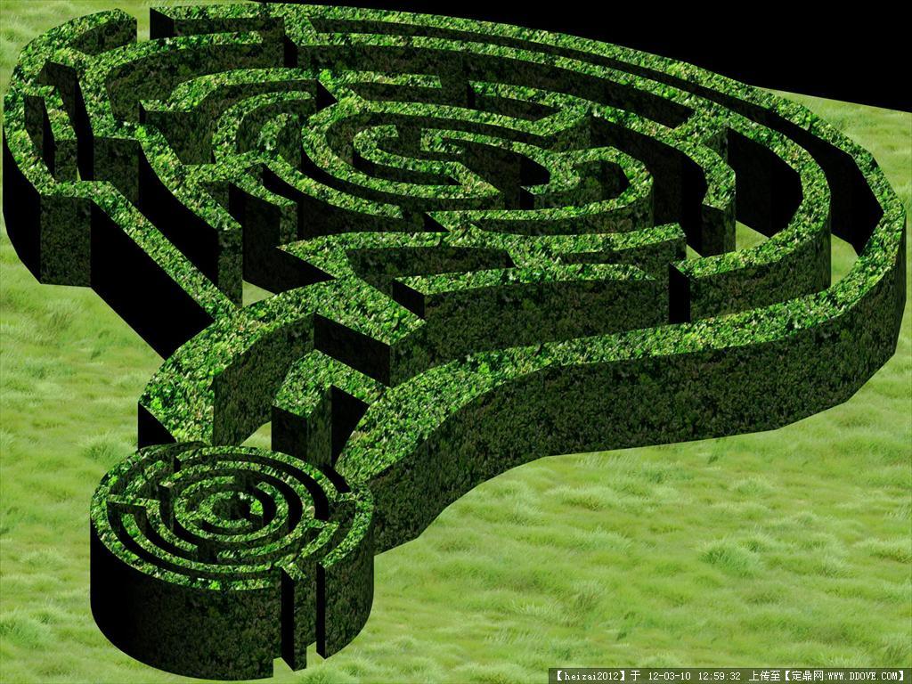 2023年新款 现代迷宫公园景观 儿童迷宫 植物迷宫 共9套 (内含无水印效果图)SU模型 公园景观SU模型