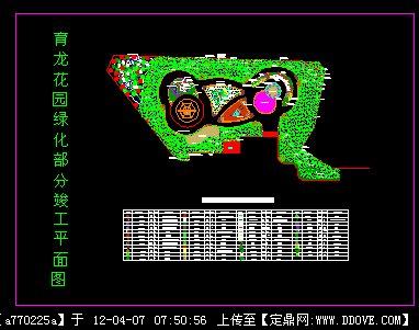 某花园竣工图的下载地址,园林方案设计,花园庭院,园林