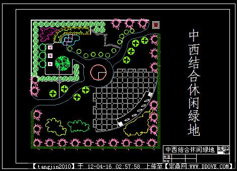 园林景观休闲绿地CAD图纸