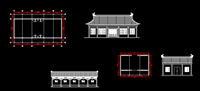 寺庙大殿平面图CAD