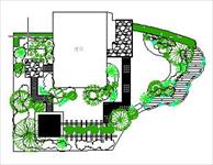 私人别墅庭院CAD平面设计图