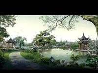 中式风格园林效果
