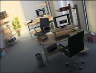 办公室3d模型（含材质贴图+渲染效果图）