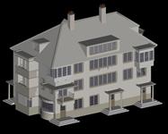 3DMAX建筑模型——别墅66