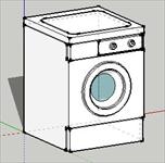 sketchup滚筒洗衣机模型