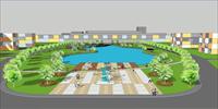 学校小湖区绿化规划设计