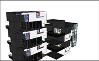 某公寓建筑与室内家装设计SU(草图大师)精细模型