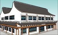 仿古建筑设计SU(草图大师)精品模型